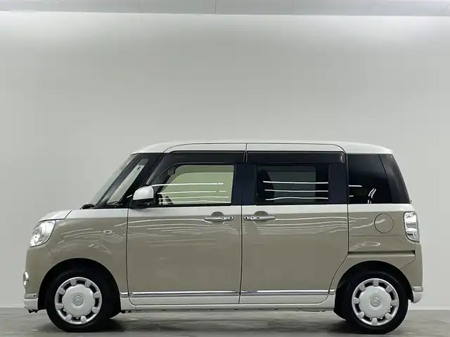 ダイハツ ムーヴ キャンバス G メイクアップ リミテッド　SAⅢ 埼玉県 2019(平31)年 2.8万km パールホワイトⅢ/ナチュラルベージュマイカメタリック 2トーン 純正ナビ　全方位　両側電動　ＥＴＣ　ＬＥＤ　アイドリングストップ　スマートキー　フルセグＴＶ　ドライブレコーダー　ベンチシート　フルフラット　衝突被害軽減　ＣＤ／ＤＶＤ