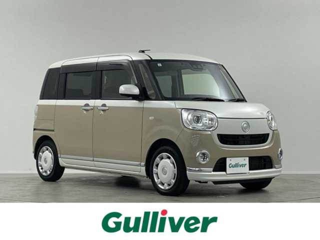 ダイハツ ムーヴ キャンバス G メイクアップ リミテッド　SAⅢ 埼玉県 2019(平31)年 2.8万km パールホワイトⅢ/ナチュラルベージュマイカメタリック 2トーン 純正ナビ　全方位　両側電動　ＥＴＣ　ＬＥＤ　アイドリングストップ　スマートキー　フルセグＴＶ　ドライブレコーダー　ベンチシート　フルフラット　衝突被害軽減　ＣＤ／ＤＶＤ