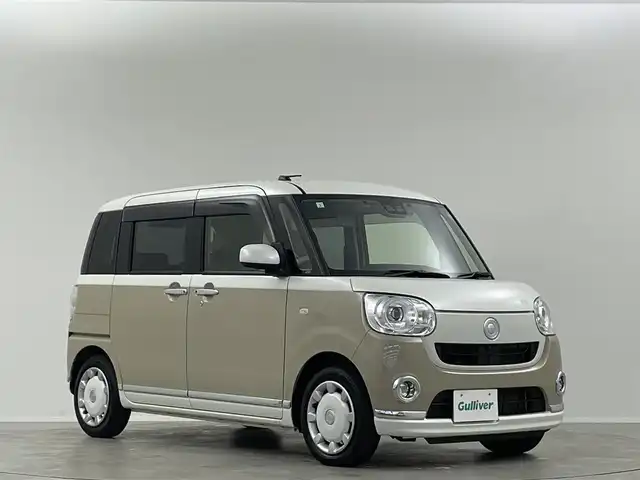 ダイハツ ムーヴ キャンバス G メイクアップ リミテッド　SAⅢ 埼玉県 2019(平31)年 2.8万km パールホワイトⅢ/ナチュラルベージュマイカメタリック 2トーン 純正ナビ　全方位　両側電動　ＥＴＣ　ＬＥＤ　アイドリングストップ　スマートキー　フルセグＴＶ　ドライブレコーダー　ベンチシート　フルフラット　衝突被害軽減　ＣＤ／ＤＶＤ