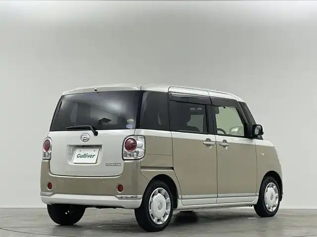 ダイハツ ムーヴ キャンバス G メイクアップ リミテッド　SAⅢ 埼玉県 2019(平31)年 2.8万km パールホワイトⅢ/ナチュラルベージュマイカメタリック 2トーン 純正ナビ　全方位　両側電動　ＥＴＣ　ＬＥＤ　アイドリングストップ　スマートキー　フルセグＴＶ　ドライブレコーダー　ベンチシート　フルフラット　衝突被害軽減　ＣＤ／ＤＶＤ