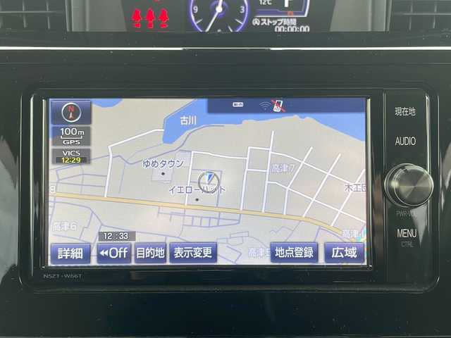 トヨタ ルーミー カスタムG S 島根県 2017(平29)年 4.8万km フレッシュグリーンメタリック 純正7インチSDナビゲーション(NSZT-W66T)/フルセグ BT SD CD DVD/全方位カメラ/クルーズコントロール/ビルトインETC/両側パワースライドドア/LEDヘッドライト/AUTOライト/フォグライト/後席サイドサンシェード/ISOFIX/純正14インチアルミホイール