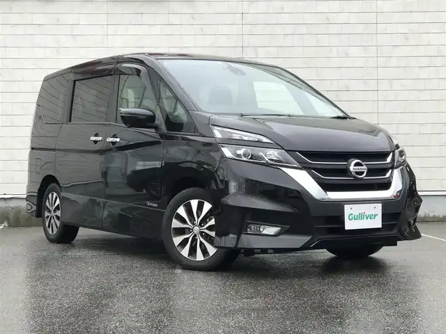 日産 セレナ ハイウェイスター Vセレクション 富山県 2018(平30)年 6万km ダイヤモンドブラック 純正ナビ/フルセグTV/全周囲カメラ/ドライブレコーダー/衝突被害軽減ブレーキ/プロパイロット/レーンキープアシスト/コーナーセンサー/レーダークルーズコントロール/デジタルインナーミラー/両側パワースライドドア/プッシュスタート/スマートキー/革巻きステアリング/ステアリングスイッチ/LEDヘッドライト/オートライト/ETC