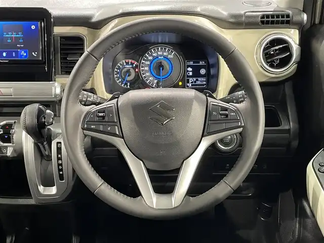 スズキ クロスビー HYBRID MZ 愛知県 2018(平30)年 3万km キャラバンアイボリーパールメタリック/ホワイト 2トーンルーフ 純正ディスプレイオーディオ　/衝突軽減ブレーキ　/シートヒーター　/ビルトインＥＴＣ　/ＬＥＤヘッドライト　/クルーズコントロール　/パーキングセンサー　/パドルシフト/レーンアシスト　/プッシュスタート/-スマートキー