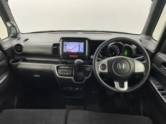 ホンダ Ｎ ＢＯＸ G SSパッケージ 熊本県 2017(平29)年 1.9万km プレミアムディープモカパール 社外ナビCN-RE03D（ＣＤ・ＤＶＤ・フルセグ・ＢＴ）/社外前後ドライブレコーダー　/バックカメラ　/ビルトインＥＴＣ　/両側パワースライドドア　/前席シートヒーター　/純正フロアマット/横滑り防止/電動格納ミラー/オートライト　/ＬＥＤヘッドライト　/スマートキー/プッシュスタート/保証書/取扱説明書