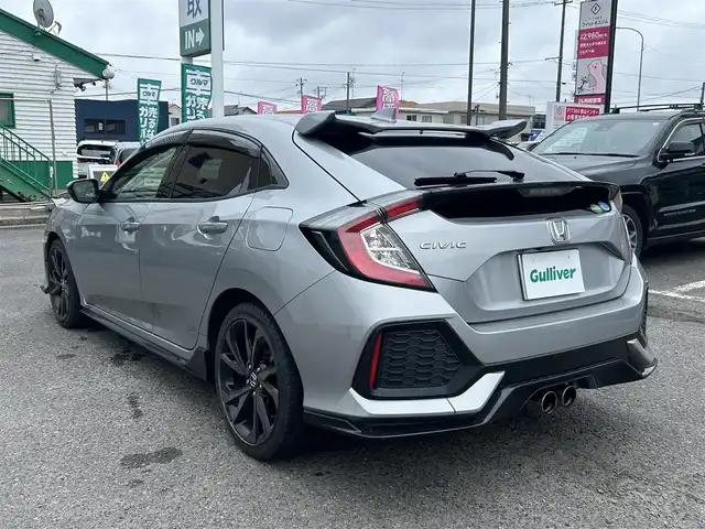 ホンダ シビック ハッチバック 福島県 2019(令1)年 3.3万km ルナシルバーM ワンオーナー/純正ナビ/CD/DVD/SD/BT/USB/フルセグTV/ホンダセンシング/革コンビシート(プライムスムースＸファブリック)/シートヒーター/パワーシート/レーダークルーズコントロール/ステアリングリモコン/アイドリングストップ/バックカメラ/ビルトインETC 2.0/ドライブレコーダー/プッシュスタート/ドアバイザー/純正フロアマット/オートライト/LEDヘッドライト/フォグライト