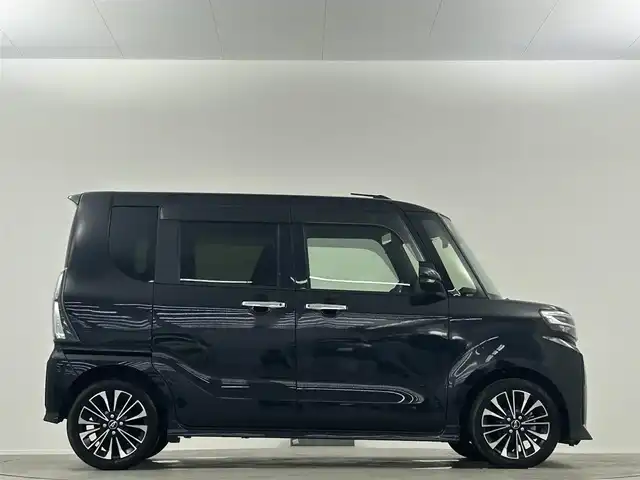 ダイハツ タント カスタム RS 埼玉県 2023(令5)年 1.8万km ブラックマイカメタリック ナビ　フルセグ　ETC　スマートアシスト　全方位カメラ　シートヒーター　両側パワスラ　LEDオートライト　コーナーセンサー　アイドリングストップ　純正AW15インチ　スペアキー　ドラレコ