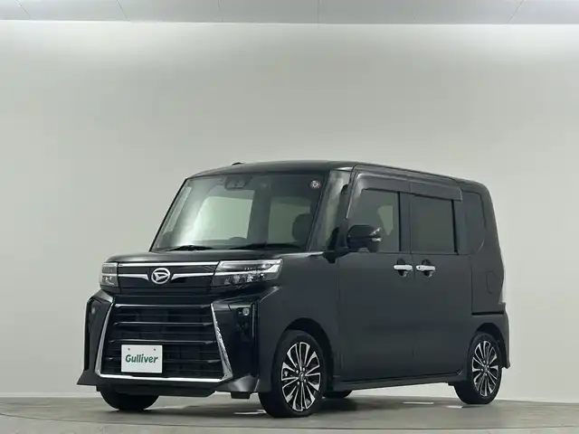 ダイハツ タント カスタム RS 埼玉県 2023(令5)年 1.8万km ブラックマイカメタリック ナビ　フルセグ　ETC　スマートアシスト　全方位カメラ　シートヒーター　両側パワスラ　LEDオートライト　コーナーセンサー　アイドリングストップ　純正AW15インチ　スペアキー　ドラレコ