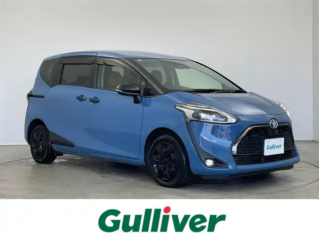 トヨタ シエンタ G グランパー 埼玉県 2019(令1)年 6.1万km グレイッシュブルー 純正9インチナビ/ CD DVD 地デジTV Bluetooth/パノラミックビューモニター　/純正前方ドライブレコーダー　/ビルトインETC2.0/両側パワースライドドア　/前後クリアランスソナー　/前席シートヒーター　/ステアリングヒーター/トヨタセーフティーセンス/プリクラッシュセーフティ/レーンディパーチャーアラート/オートマチックハイビーム/横滑り防止/アイドリングストップ/純正フロアマット/LEDオートライト/フォグライト/スマートキー