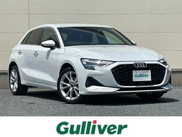 アウディ アウディ Ａ３ SB 30TFSI アドバンスド 茨城県 2025(令7)年 0.3万km グレイシアホワイトメタリック ワンオーナー/純正ナビ/・Applecarplay/・バックカメラ/・フルセグTV/パーキングアシスト/純正ドラレコ前後/アイドリングストップ/クルーズコントロール/シートヒーターD＋N席/パワーシートD＋N席/レーンキープアシスト/オートマチックハイビーム/置くだけ充電器/ETC2.0