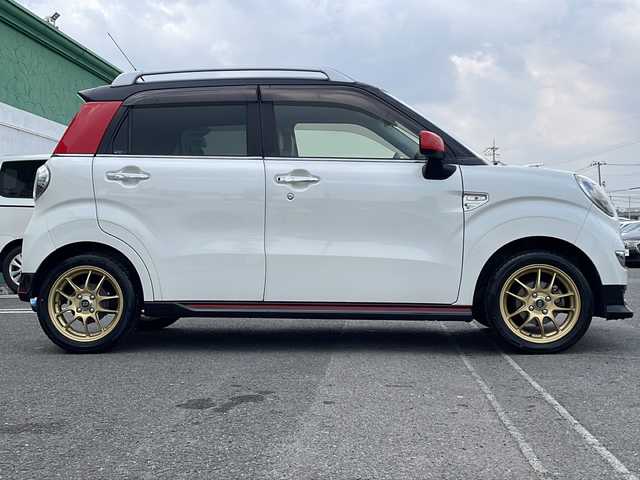 ダイハツ キャスト スポーツ SAⅢ 徳島県 2018(平30)年 8.9万km パールホワイトⅢ 純正8型ナビ　NSZN-X68D/（DISC/USB/SD/BT/iPod/HDMI/ラジオ/フルセグ）/バックカメラ/パドルシフト/ハーフレザーシート/前席シートヒーター/ターボ/LEDヘッドライト/スペアキー/ドライブレコーダー/ドアバイザー/フォグライト/社外15AW/アイドリングストップ/スペアキー