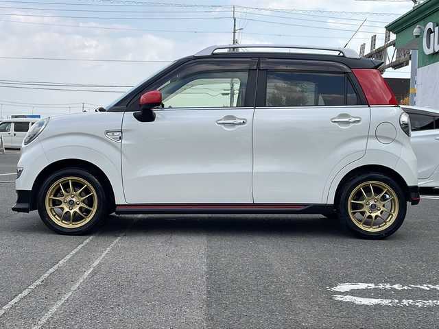 ダイハツ キャスト スポーツ SAⅢ 徳島県 2018(平30)年 8.9万km パールホワイトⅢ 純正8型ナビ　NSZN-X68D/（DISC/USB/SD/BT/iPod/HDMI/ラジオ/フルセグ）/バックカメラ/パドルシフト/ハーフレザーシート/前席シートヒーター/ターボ/LEDヘッドライト/スペアキー/ドライブレコーダー/ドアバイザー/フォグライト/社外15AW/アイドリングストップ/スペアキー