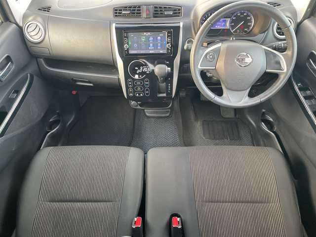 日産 デイズ ハイウェイスターX 神奈川県 2016(平28)年 4.6万km ブラック 純正ナビ(MM316D-W）/フルセグ/Bluetooth/CD/DVD/USB/全周囲カメラ　/ＥＴＣ　/ドライブレコーダー　/ＬＥＤヘッドライト　/フォグライト　/オートマチックハイビーム　/オートライト　/ドアバイザー/スマートキー/プッシュスタート　/社外フロアマット　/社外アルミホイール/ABS/横滑り防止装置/衝突被害軽減システム