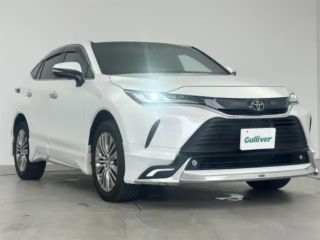 トヨタ ハリアー Z レザーパッケージ 愛知県 2024(令6)年 3.2万km プラチナホワイトパールマイカ モデリスタエアロパーツ/（フロント、サイド、リア）/JBLサウンド/トヨタセーフティーセンサー/プリクラッシュセーフティー/純正ナビ/全方位カメラ/ブラインドスポットモニター/クルーズコントロール/レザーシート/パワーシート/シートヒーター/エアシート/フルセグTV/テレビキャンセラー/ステアリングヒーター/メモリシート/デジタルインナーミラー/電動リアゲード/オートライト/オートマチックハイビーム/オートホールド/コーナーセンサー/ドライブレコーダー