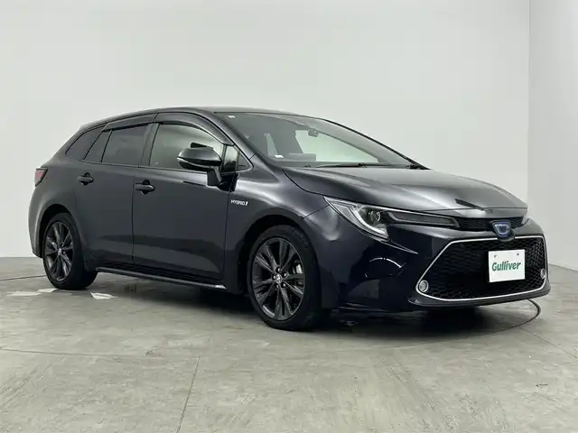 トヨタ カローラツーリング ハイブリッド ダブルバイビー 愛知県 2020(令2)年 3.3万km スパークリングブラックパールクリスタルシャイン 純正9型DA(フルセグ、Bluetooth）/BSM/ETC/Bカメラ/ACC/シートヒーター（D+N)/ステアリングヒーター/電子パーキング/オートホールド/LEDヘッドライト/衝突軽減ブレーキ/レーンキープアシスト/オートハイビーム/オートライト/ドラレコ前方/純正フロアマット/純正17インチAW/コーナーセンサー/ハーフレザーシート/Pスタート/横滑り防止装置