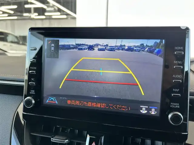 トヨタ カローラツーリング ハイブリッド ダブルバイビー 愛知県 2020(令2)年 3.3万km スパークリングブラックパールクリスタルシャイン 純正9型DA(フルセグ、Bluetooth）/BSM/ETC/Bカメラ/ACC/シートヒーター（D+N)/ステアリングヒーター/電子パーキング/オートホールド/LEDヘッドライト/衝突軽減ブレーキ/レーンキープアシスト/オートハイビーム/オートライト/ドラレコ前方/純正フロアマット/純正17インチAW/コーナーセンサー/ハーフレザーシート/Pスタート/横滑り防止装置