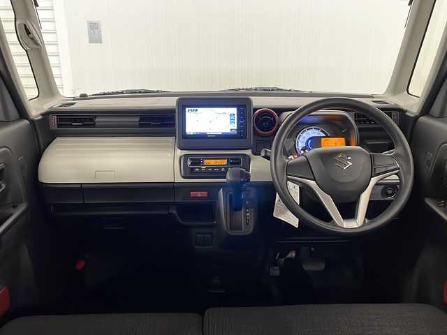 スズキ スペーシア HYBRID G 熊本県 2018(平30)年 2.9万km ブルーイッシュブラックパール3 社外SDナビ/（ラジオ、フルセグ、SD、CD、DVD、BT）/ETC/バックカメラ/両側スライドドア/横滑り防止/アイドリングストップ/オートライト/ハロゲン/フロアマット/ドアバイザー/プッシュスタート/スマートキー/スペアキー