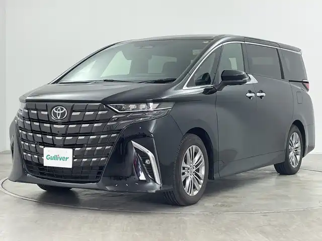 トヨタ アルファードハイブリット Z 群馬県 2025(令7)年 0.3万km ブラック 純正１４型ナビ　純正１３．２型後席モニター　左右独立ムーンルーフ　デジタルインナーミラー　全周囲カメラ　アダプティブクルーズコントロール　シートヒーター　前後ドライブレコーダー　ＥＴＣ２．０　禁煙車