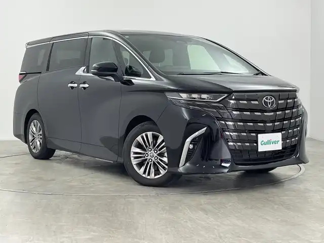 トヨタ アルファードハイブリット Z 群馬県 2025(令7)年 0.3万km ブラック 純正１４型ナビ　純正１３．２型後席モニター　左右独立ムーンルーフ　デジタルインナーミラー　全周囲カメラ　アダプティブクルーズコントロール　シートヒーター　前後ドライブレコーダー　ＥＴＣ２．０　禁煙車