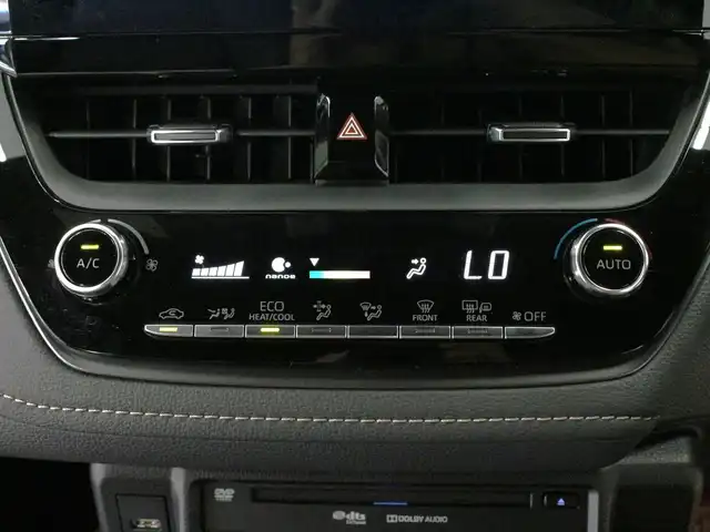 トヨタ カローラツーリング ハイブリッド ダブルバイビー 三重県 2020(令2)年 3.7万km スパークリングブラックパールクリスタルシャイン TRDフロントスポイラー/TRDサイドスカート/TRDリヤサイドスポイラー/TRDサイドガーニッシュ/純正リヤスポイラー/BRIDGESTONE SUVENCER AW5s 18インチアルミホイール/セーフティセンス/9インチディスプレイオーディオ/・地デジTV/・DVD/CD/・Bluetooth/バックカメラ/全車速追従機能付レーダークルーズコントロール/レーンとレーシングアラート/ブラインドスポットモニター/リアクロストラフィックオートブレーキ/ブラック合皮/ブラウンステッチ入レザテック(スポーツファブリック)コンビスポーツシート/シートヒーター(前席)/ステアリングヒーター/充電用USB端子/コムテックドライブレコーダー(DC-DR412)/ビルトインETC/丸型1灯式LEDヘッドランプ/LEDデイライト/・オートライト/オートマチックハイビーム/プッシュエンジンスタート/スマートキー