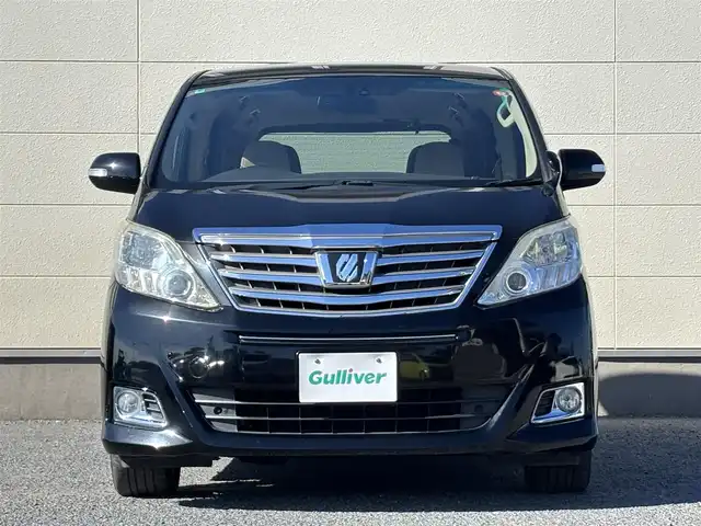 トヨタ アルファード 240G 茨城県 2014(平26)年 10.4万km ブラック 社外ナビ/(FM/AM/CD/DVD/TV/Bluetooth)/バックカメラ/フリップダウンモニター/クルーズコントロール/パワーシート(D/N席)/ETC/オットマン(N席/2列目)/両側パワースライドドア/純正フロアマット/純正AW