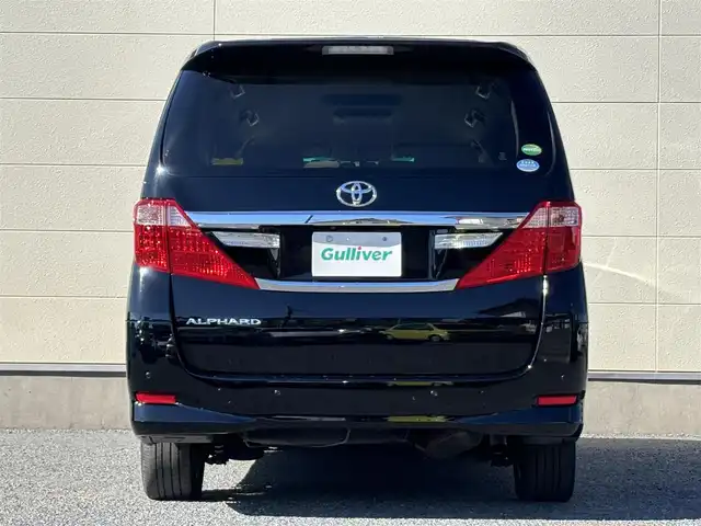 トヨタ アルファード 240G 茨城県 2014(平26)年 10.4万km ブラック 社外ナビ/(FM/AM/CD/DVD/TV/Bluetooth)/バックカメラ/フリップダウンモニター/クルーズコントロール/パワーシート(D/N席)/ETC/オットマン(N席/2列目)/両側パワースライドドア/純正フロアマット/純正AW