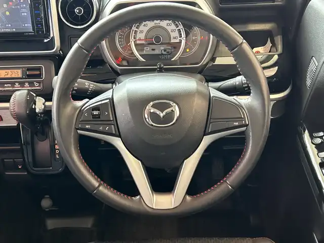 マツダ フレアワゴン カスタムスタイル ハイブリッド XS 埼玉県 2019(平31)年 4.4万km ブルーイッシュブラックパール3 純正メモリナビ/　　CD/DVD/BT/フルセグ/バックカメラ　/両側パワースライドドア　/LEDオートライト　/ハーフレザーシート　/シートヒーター　/純正15インチアルミホイール /ステアリングスイッチ /ETC