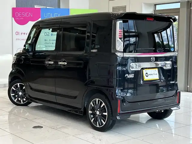マツダ フレアワゴン カスタムスタイル ハイブリッド XS 埼玉県 2019(平31)年 4.4万km ブルーイッシュブラックパール3 純正メモリナビ/　　CD/DVD/BT/フルセグ/バックカメラ　/両側パワースライドドア　/LEDオートライト　/ハーフレザーシート　/シートヒーター　/純正15インチアルミホイール /ステアリングスイッチ /ETC