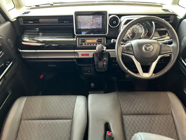 マツダ フレアワゴン カスタムスタイル ハイブリッド XS 埼玉県 2019(平31)年 4.4万km ブルーイッシュブラックパール3 純正メモリナビ/　　CD/DVD/BT/フルセグ/バックカメラ　/両側パワースライドドア　/LEDオートライト　/ハーフレザーシート　/シートヒーター　/純正15インチアルミホイール /ステアリングスイッチ /ETC