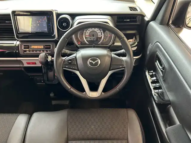 マツダ フレアワゴン カスタムスタイル ハイブリッド XS 埼玉県 2019(平31)年 4.4万km ブルーイッシュブラックパール3 純正メモリナビ/　　CD/DVD/BT/フルセグ/バックカメラ　/両側パワースライドドア　/LEDオートライト　/ハーフレザーシート　/シートヒーター　/純正15インチアルミホイール /ステアリングスイッチ /ETC