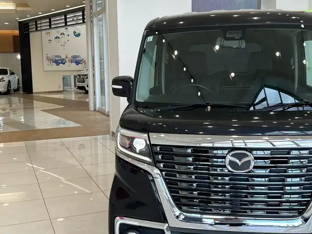マツダ フレアワゴン カスタムスタイル ハイブリッド XS 埼玉県 2019(平31)年 4.4万km ブルーイッシュブラックパール3 純正メモリナビ/　　CD/DVD/BT/フルセグ/バックカメラ　/両側パワースライドドア　/LEDオートライト　/ハーフレザーシート　/シートヒーター　/純正15インチアルミホイール /ステアリングスイッチ /ETC