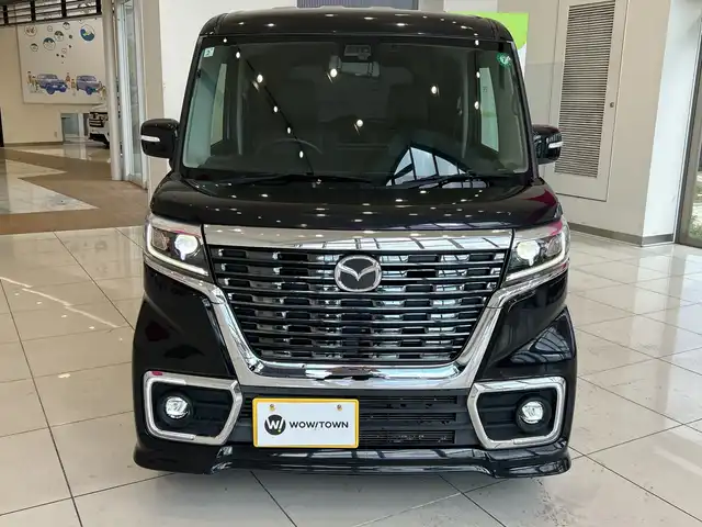 マツダ フレアワゴン カスタムスタイル ハイブリッド XS 埼玉県 2019(平31)年 4.4万km ブルーイッシュブラックパール3 純正メモリナビ/　　CD/DVD/BT/フルセグ/バックカメラ　/両側パワースライドドア　/LEDオートライト　/ハーフレザーシート　/シートヒーター　/純正15インチアルミホイール /ステアリングスイッチ /ETC
