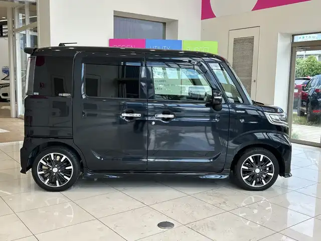 マツダ フレアワゴン カスタムスタイル ハイブリッド XS 埼玉県 2019(平31)年 4.4万km ブルーイッシュブラックパール3 純正メモリナビ/　　CD/DVD/BT/フルセグ/バックカメラ　/両側パワースライドドア　/LEDオートライト　/ハーフレザーシート　/シートヒーター　/純正15インチアルミホイール /ステアリングスイッチ /ETC