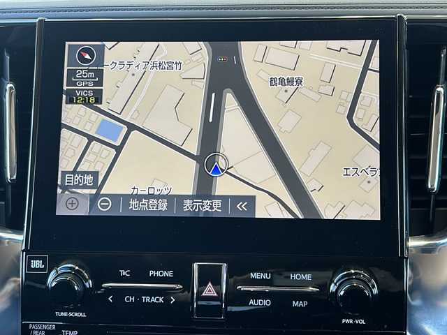 トヨタ アルファード S Cパッケージ 静岡県 2021(令3)年 5.5万km ホワイトパールクリスタルシャイン 純正ナビ/・JBLサウンド/・アラウンドビューモニター/・TV/・Bluetooth/・CD/DVD/・USB/・AUX/・FM／AM/主要装備/・プッシュスタート/・フリップダウンモニター/・両側パワースライドドア/・ETC車載器/・前後ドライブレコーダー/・パワーシート/・シートヒーター/・エアシート/・レザーシート/・ステアリングヒーター/・純正18インチAW/・パワーバックドア/・オットマン/・オートマチックハイビーム/・LEDヘッドライト/・純正フロアマット/安全装備/・衝突被害軽減システム/・アダプティブクルーズコントロール/・レーンキープアシスト/・パーキングアシスト/・前後ソナー/・パーキングサポートブレーキ/・リヤクロストラフィックアラート/・ロードサインアシスト/・ブラインドスポットモニター