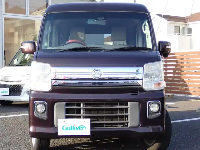 日産 ＮＶ１００クリッパー リオ G 千葉県 2018(平30)年 12.3万km ムーンライトバイオレット 純正ナビゲーション/・CD/DVD/AM/FM/フルセグTV/バックカメラ/ETC車載器/両側パワースライドドア/プッシュスタート/スマートキー2本/オートライト（HID）/フォグライト/ターボ付き/運転支援機能/・インテリジェントエマージェンシーブレーキ/・踏み間違い衝突防止アシスト/ステアリングスイッチ/純正14インチAW/純正フロアマット/ドアバイザー/取扱説明書/保証書/ナビ取扱説明書