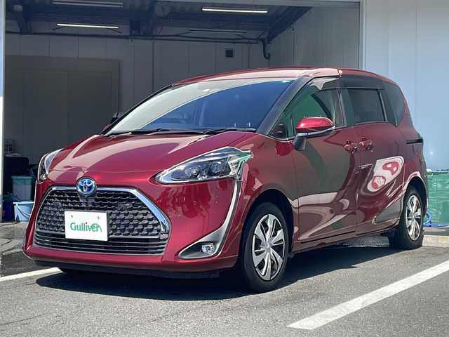 トヨタ シエンタ ハイブリッド G クエロ 京都府 2022(令4)年 2.2万km センシュアルレッドマイカ 純正メモリナビ　フルセグ　Ｂｌｕｅｔｏｏｔｈオーディオ　ＤＶＤ再生　バックカメラ　プリクラッシュセーフティ　クルーズコントロール　レーンキープアシスト　両側パワースライドドア　ビルトインＥＴＣ　禁煙車