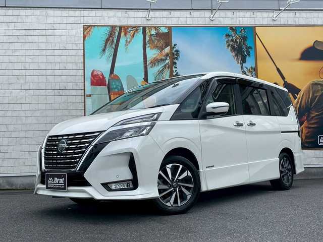 日産 セレナ ハイウェイスター V 宮崎県 2019(令1)年 4.2万km パール 前後ドライブレコーダー　/両側パワースライド　/アイストップ　/プロパイロット　/レーダークルーズコントロール　/全方位カメラ　/ケンウッドＳＤナビ　/ＣＤ　/ＵＳＢ　/ワンセグ　/Ｂｌｕｅｔｏｏｔｈ　/純正フロアマット
