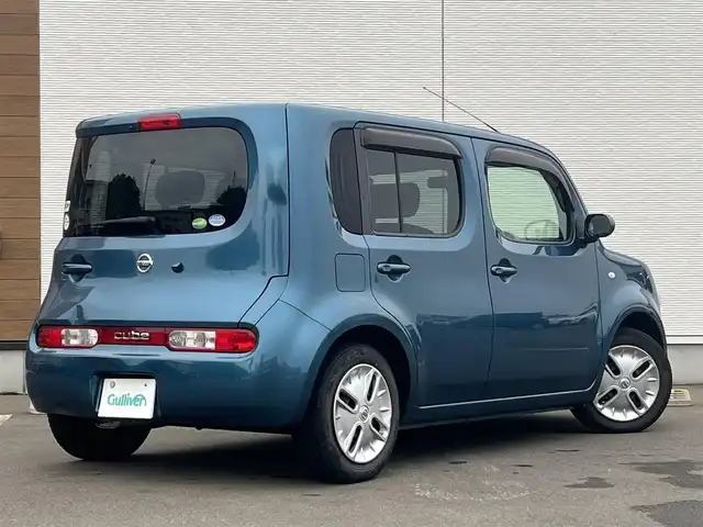 日産 キューブ 15X Vセレクション 秋田県 2016(平28)年 5.8万km スオミブルー 純正メモリナビ/フルセグ/バックカメラ/スマートキー/アイドリングストップ/プッシュスタート/ステアリングスイッチ/ETC/純正ドアバイザー/オートライト/オートエアコン/パワーステアリング/パワーウィンドウ/横滑り防止/盗難防止装置/電動格納ミラー/キーレスエントリー