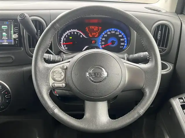 日産 キューブ 15X Vセレクション 秋田県 2016(平28)年 5.8万km スオミブルー 純正メモリナビ/フルセグ/バックカメラ/スマートキー/アイドリングストップ/プッシュスタート/ステアリングスイッチ/ETC/純正ドアバイザー/オートライト/オートエアコン/パワーステアリング/パワーウィンドウ/横滑り防止/盗難防止装置/電動格納ミラー/キーレスエントリー