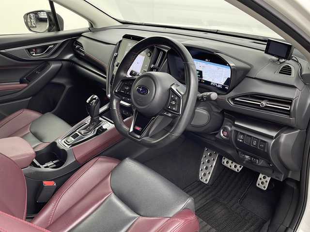 スバル レヴォーグ 1．8STIスポーツ EX 栃木県 2020(令2)年 5.2万km クリスタルホワイトP 4WD/アイサイトX/・渋滞時ハンズオフアシスト/・衝突軽減ブレーキ/・レーダークルーズコントロール/・レーンキープアシスト/・先行車発進お知らせ機能/・ブラインドスポットモニター/・ステアリング連動ヘッドランプ/・横滑り防止/・オートハイビーム/・SOSコール/・サイドカメラ/・バックソナー/純正12.3インチナビ/ AM/FM/フルセグ/BT//AppleCarPlay/AndroidAuto/USB/AUX/社外レーダー/STIフルエアロ/RAYS 18インチアルミホイール/前後ドライブレコーダー/パワーシート前席/全席シートヒーター/電動リヤゲート/LEDヘッドライト/フォグランプ/ETC/パドルシフト/純正フロアマット/純正ドアバイザー/電動パーキング/スマートスペアキー/新車保証書/取扱説明書