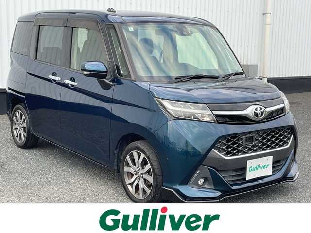 トヨタ タンク カスタムG－T 千葉県 2017(平29)年 4.2万km レーザーブルークリスタルシャイン 純正9インチナビ/(フルセグTV/BT/CD/DVD/FM/AM)/バックカメラ/衝突被害軽減システム/車線逸脱警報/クルーズコントロール/両側パワースライドドア/横滑り防止装置/ビルトインETC2.0/アイドリングストップ/LEDヘッドライト/フォグランプ/オートライト/ウィンカーミラー/電動格納ミラー/純正15インチAW/前席シートヒーター/シートリフター/プッシュスタート/スマートキー/フロアマット/取扱説明書