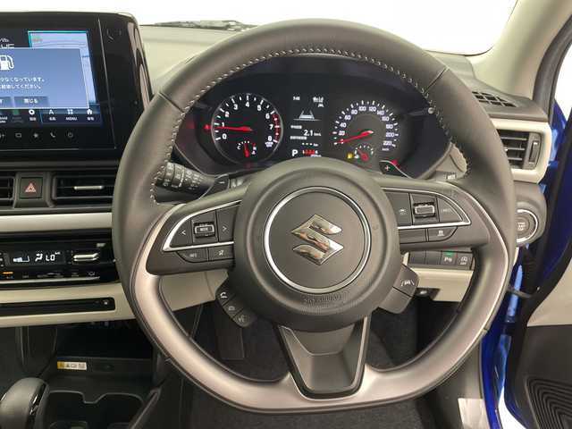 スズキ スイフト HYBRID MZ 愛知県 2023(令5)年 0.1万km 青 純正9型ディズプレイオーディオナビ/全方位カメラ/レーダークルーズコントロール/シートヒーター/フルセグ/CD DVD/Bluetooth/バックカメラ/コーナーセンサー/純正アルミホイール/ブラインドスポットモニター/LEDヘッドライト/パドルシフト/レーンキープアシスト/ワイヤレス充電機/衝突軽減システム/ステアリングスイッチ/スマートキー/プッシュスタート