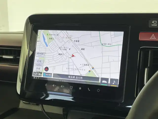 スズキ スペーシア カスタム HYBRID XS 埼玉県 2024(令6)年 1.6万km 緑 純正９インチナビ　全方位モニター　ＨＵＤ　ＥＴＣ前後ドライブレコーダー　セーフティサポート　アダプティブクルーズコントロール　シートヒーター　ステアリングヒーター　ＨＤＭＩ　オートハイビーム　ＬＥＤ