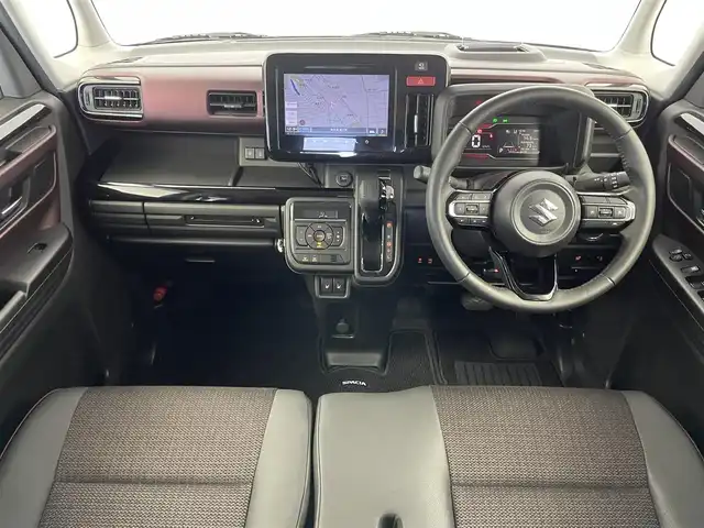 スズキ スペーシア カスタム HYBRID XS 埼玉県 2024(令6)年 1.6万km 緑 純正９インチナビ　全方位モニター　ＨＵＤ　ＥＴＣ前後ドライブレコーダー　セーフティサポート　アダプティブクルーズコントロール　シートヒーター　ステアリングヒーター　ＨＤＭＩ　オートハイビーム　ＬＥＤ