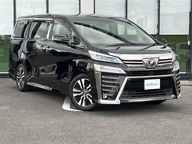 トヨタ ヴェルファイア Z Gエディション 岐阜県 2018(平30)年 8.7万km ブラック 登録時走行距離　86264km/純正１０インチナビ/１２インチフリップダウンモニタ/フルセグ/シートヒーター/エアシート/オットマン/バックカメラ/パワーバックドア/オートマチックハイビーム/ＤＶＤ再生機能/Bluetooth接続/トヨタセーフティセンス/前後コーナーセンサー/ビルトインＥＴＣ/WAC/スマートキー/プッシュスタート/純正18インチAW/レザーシート/社外フロアマット