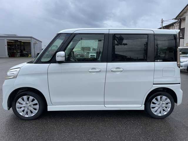 スズキ スペーシア カスタム XS 石川県 2013(平25)年 6.8万km パール 社外メモリーナビ　フルセグＴＶ　バックカメラ　ＨＩＤヘッドライト　ＥＴＣ　パワースライドドア　スマートキー　プッシュスタート　電動ミラー　ベンチシート