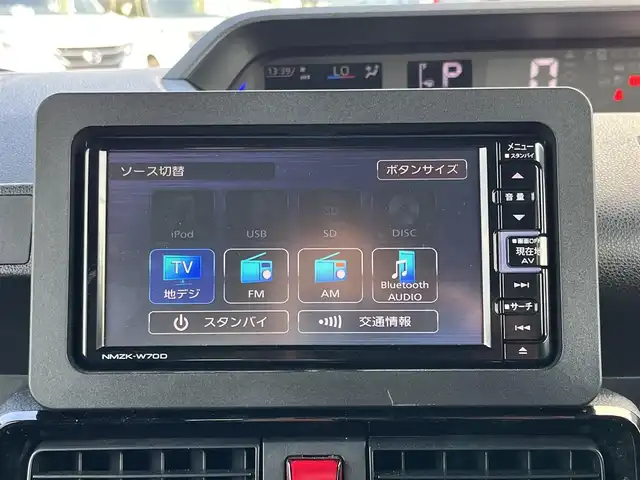 ダイハツ タント カスタム X 奈良県 2024(令6)年 1万km ブラックマイカメタリック 純正ナビ　[NMZK-W70D]/フルセグＴＶ　/クリアランスソナー　/被害軽減システム　/ビルトインＥＴＣ /LEDヘッドライト /ハーフレザーシート /前席シートヒーター /純正14インチAW /プッシュスタート