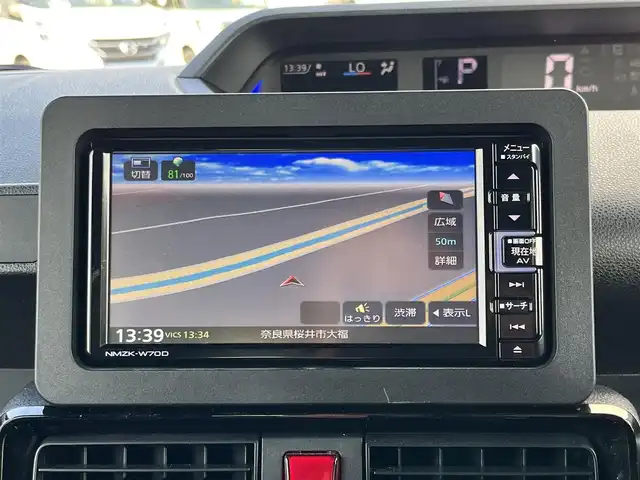 ダイハツ タント カスタム X 奈良県 2024(令6)年 1万km ブラックマイカメタリック 純正ナビ　[NMZK-W70D]/フルセグＴＶ　/クリアランスソナー　/被害軽減システム　/ビルトインＥＴＣ /LEDヘッドライト /ハーフレザーシート /前席シートヒーター /純正14インチAW /プッシュスタート