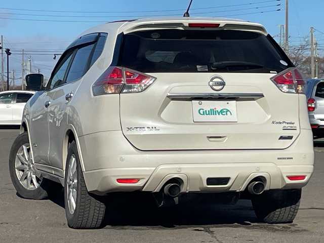 日産 エクストレイル モード・プレミア オーテック30th 道央・札幌 2016(平28)年 13.6万km ブリリアントホワイトパール ４WD/純正メーカーナビ/CD/DVD/BT/フルセグ/エマージェンシーブレーキ/横滑り防止装置/クルーズコントロール/レーンキープアシスト/パーキングアシスト/ヒルディセントコントロール/クリアランスソナー/アラウンドビューモニター/ビルトインETC/ドライブレコーダー/ECOMODE/パワーバックドア/前席シートヒーター/レザーシート/革巻きステアリング/ステアリングリモコン/プッシュスタート/スマートキー/LEDヘッドライト/オートライト/フォグランプ/電動格納ミラー/ヒーテッドドアミラー/ウィンカーミラー/純正フロアマット/ドアバイザー/スペアキー/純正フロアマット/純正AW付夏タイヤ積込/225/60/R16/2022年/山6mm