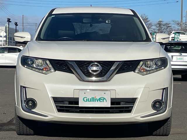 日産 エクストレイル モード・プレミア オーテック30th 道央・札幌 2016(平28)年 13.6万km ブリリアントホワイトパール ４WD/純正メーカーナビ/CD/DVD/BT/フルセグ/エマージェンシーブレーキ/横滑り防止装置/クルーズコントロール/レーンキープアシスト/パーキングアシスト/ヒルディセントコントロール/クリアランスソナー/アラウンドビューモニター/ビルトインETC/ドライブレコーダー/ECOMODE/パワーバックドア/前席シートヒーター/レザーシート/革巻きステアリング/ステアリングリモコン/プッシュスタート/スマートキー/LEDヘッドライト/オートライト/フォグランプ/電動格納ミラー/ヒーテッドドアミラー/ウィンカーミラー/純正フロアマット/ドアバイザー/スペアキー/純正フロアマット/純正AW付夏タイヤ積込/225/60/R16/2022年/山6mm