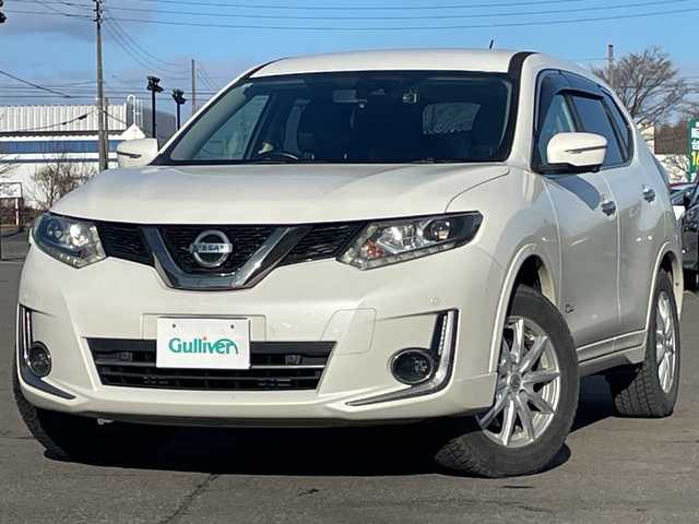 日産 エクストレイル モード・プレミア オーテック30th 道央・札幌 2016(平28)年 13.6万km ブリリアントホワイトパール ４WD/純正メーカーナビ/CD/DVD/BT/フルセグ/エマージェンシーブレーキ/横滑り防止装置/クルーズコントロール/レーンキープアシスト/パーキングアシスト/ヒルディセントコントロール/クリアランスソナー/アラウンドビューモニター/ビルトインETC/ドライブレコーダー/ECOMODE/パワーバックドア/前席シートヒーター/レザーシート/革巻きステアリング/ステアリングリモコン/プッシュスタート/スマートキー/LEDヘッドライト/オートライト/フォグランプ/電動格納ミラー/ヒーテッドドアミラー/ウィンカーミラー/純正フロアマット/ドアバイザー/スペアキー/純正フロアマット/純正AW付夏タイヤ積込/225/60/R16/2022年/山6mm